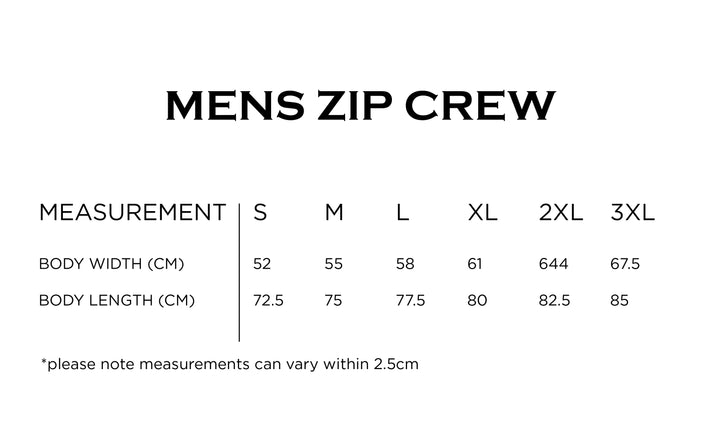 WOC Stamp Zip Crew