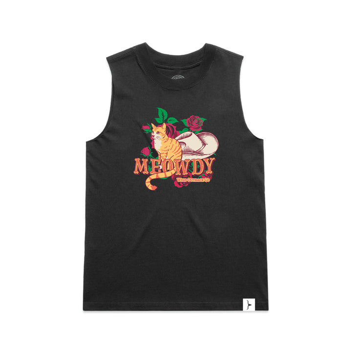 WOC Meowdy Womens Faded Tank