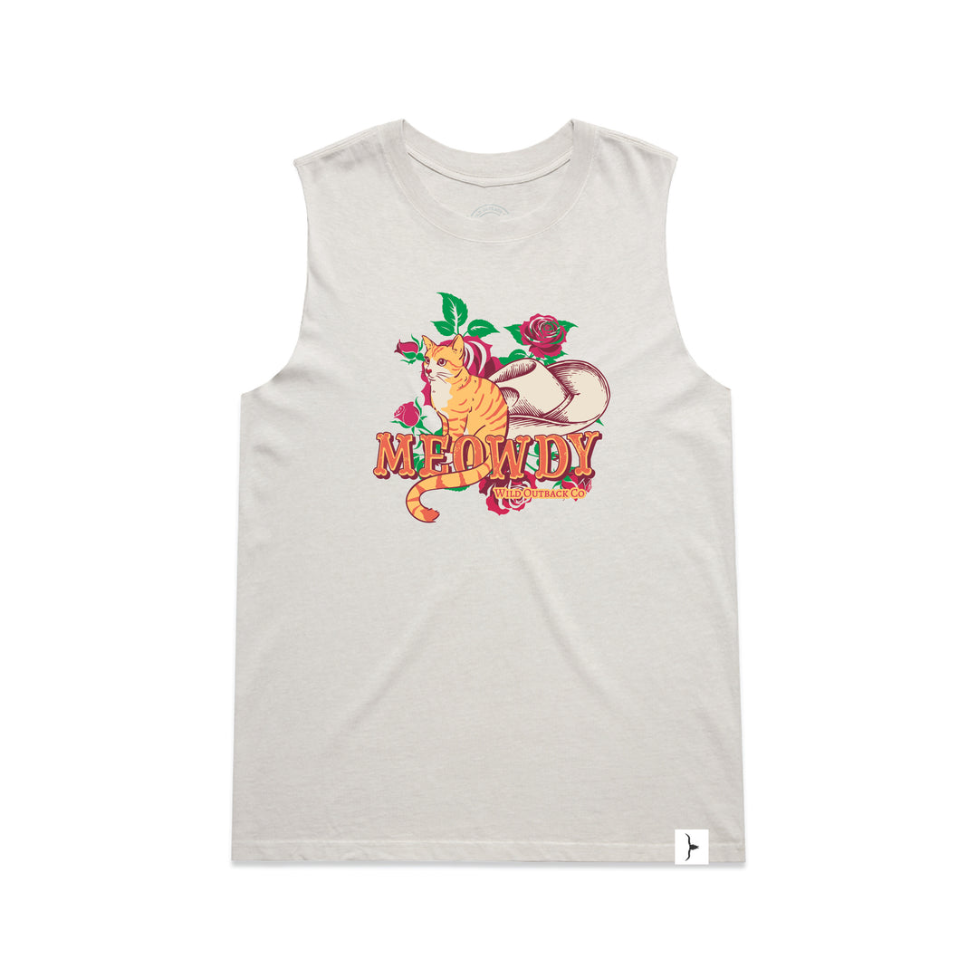 WOC Meowdy Womens Faded Tank