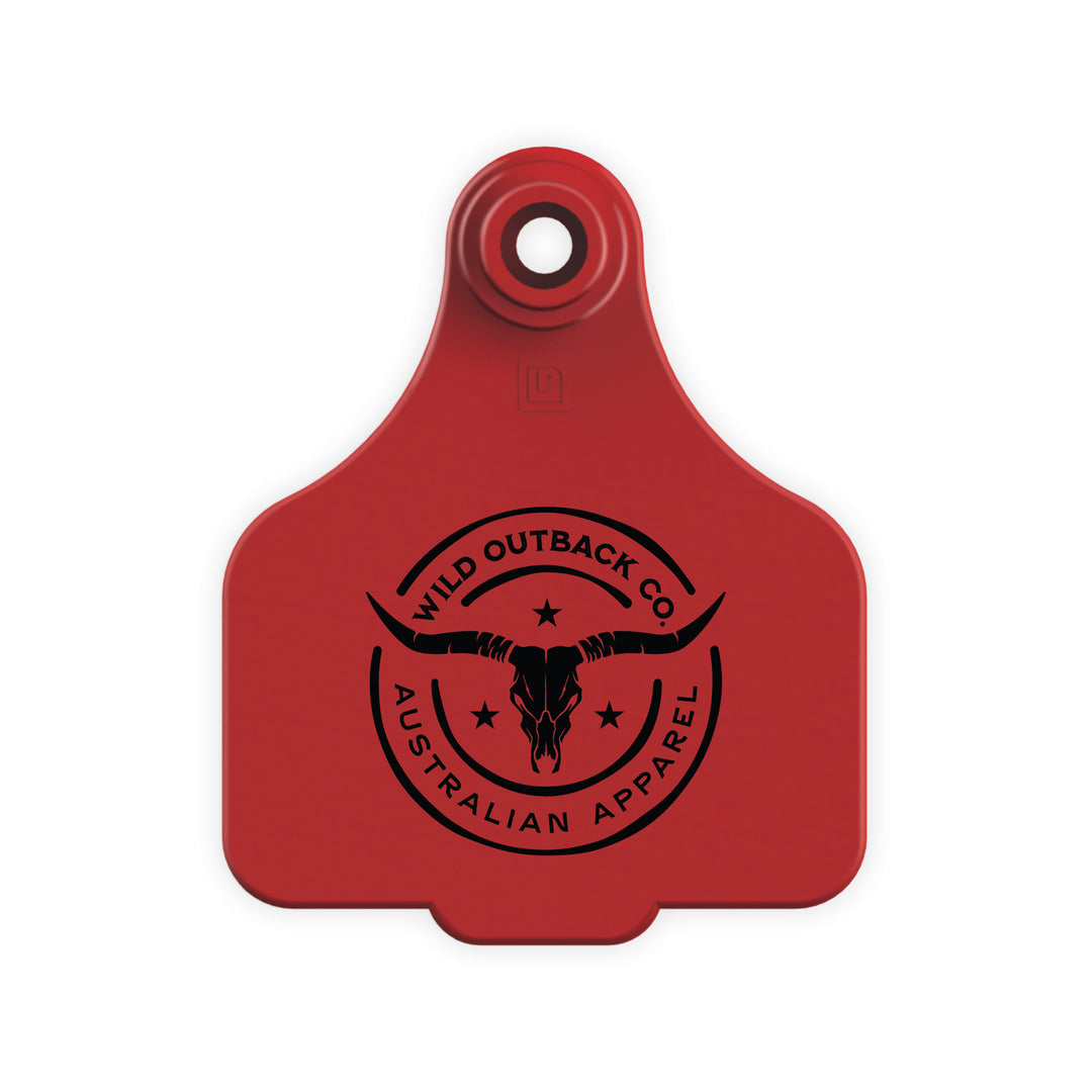 WOC Cattle Tag Keyring