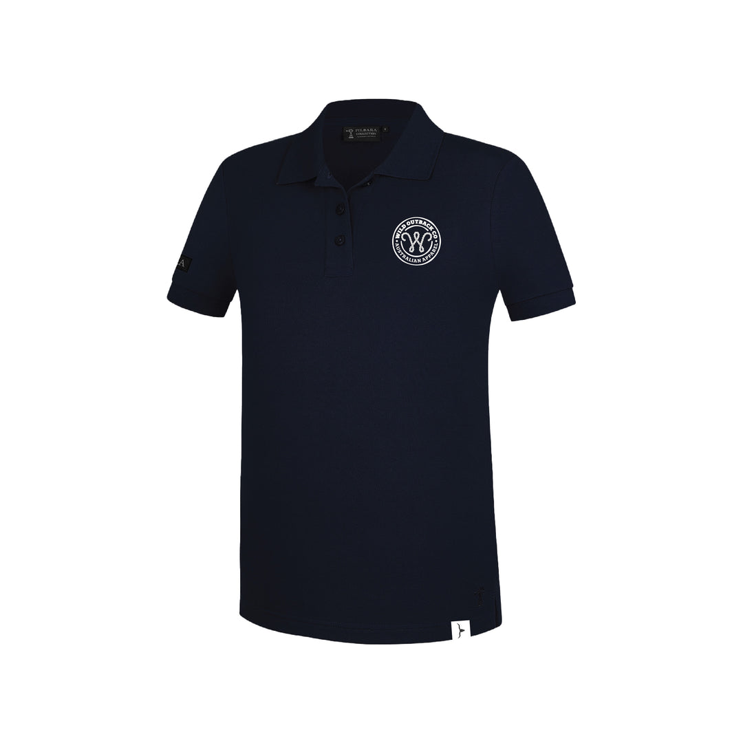 WOC Woven Stamp Womens Polo Shirt