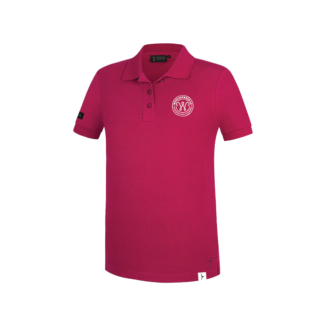 WOC Woven Stamp Womens Polo Shirt