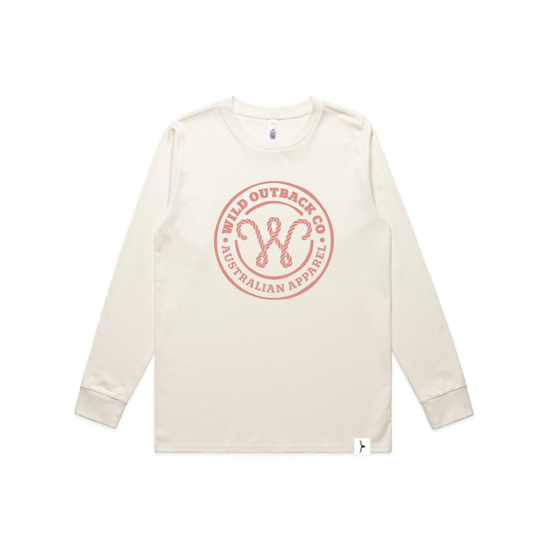 WOC Woven Stamp Womens LS Tee