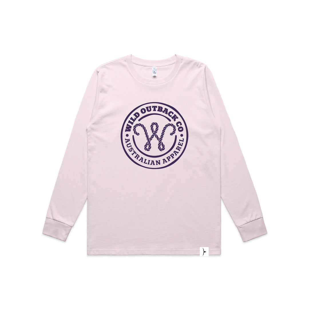 WOC Woven Stamp Womens LS Tee