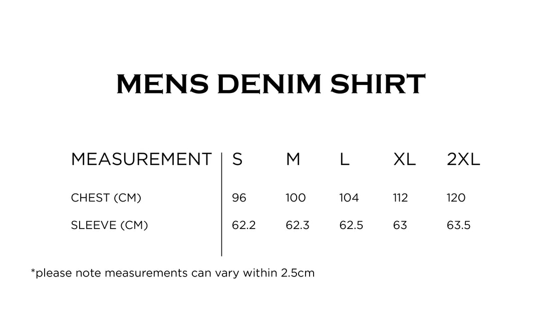 WOC Stamp Mens Denim Shirt