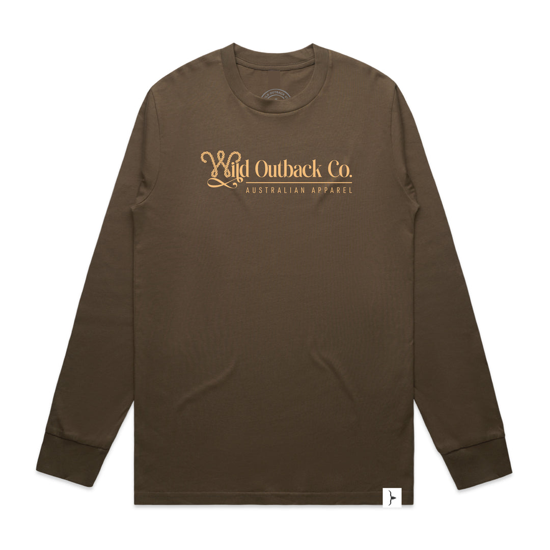WOC Woven Emblem Mens LS Tee