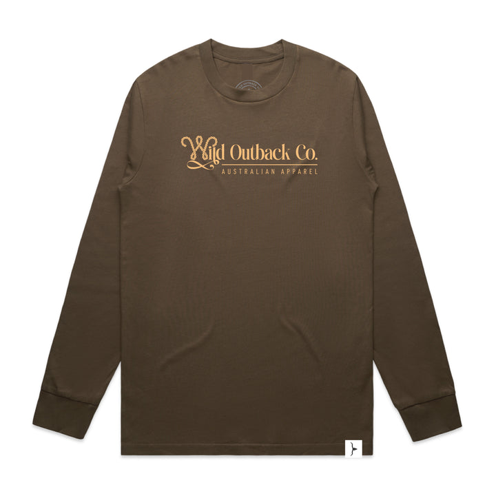 WOC Woven Emblem Mens LS Tee