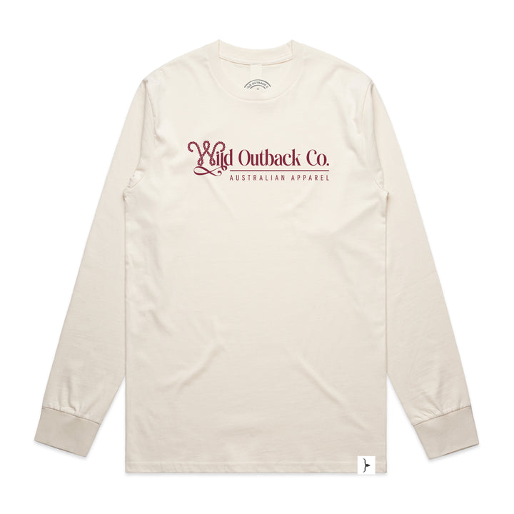 WOC Woven Emblem Mens LS Tee