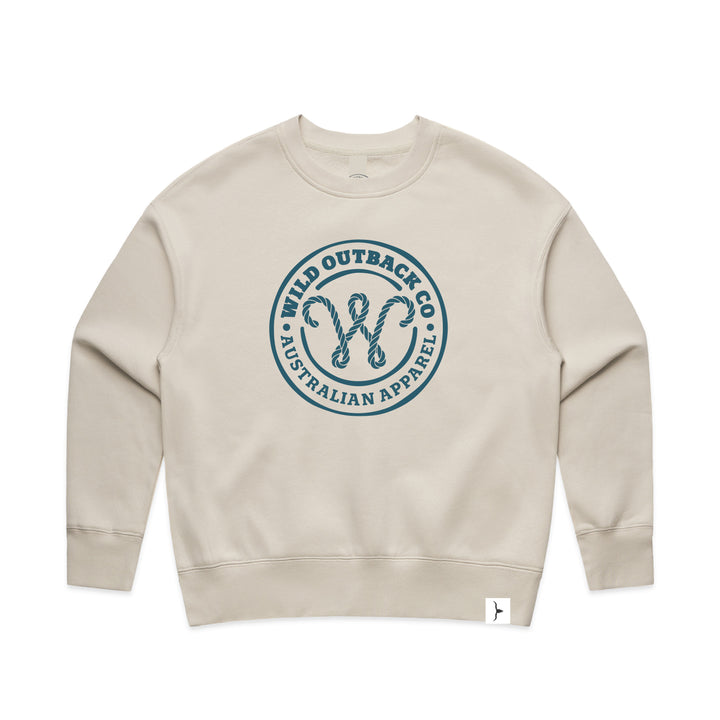 WOC Woven Stamp Womens Crew